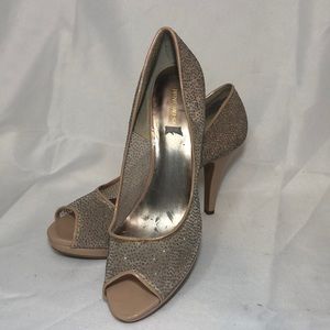 Nine West Blush Glitter Pumps